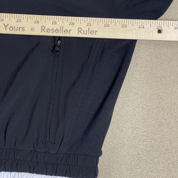 Athleta Jacket Womens M‎ Black Brooklyn Track Full Zip Bomber Athletic High Neck - Picture 4 of 11